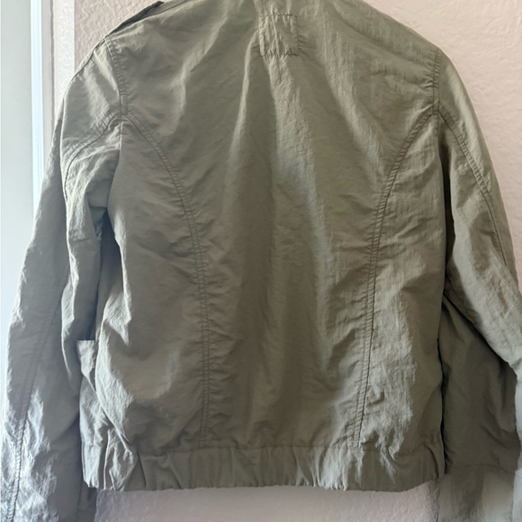 Old Navy Olive Jacket and Scarf. - Picture 4 of 6